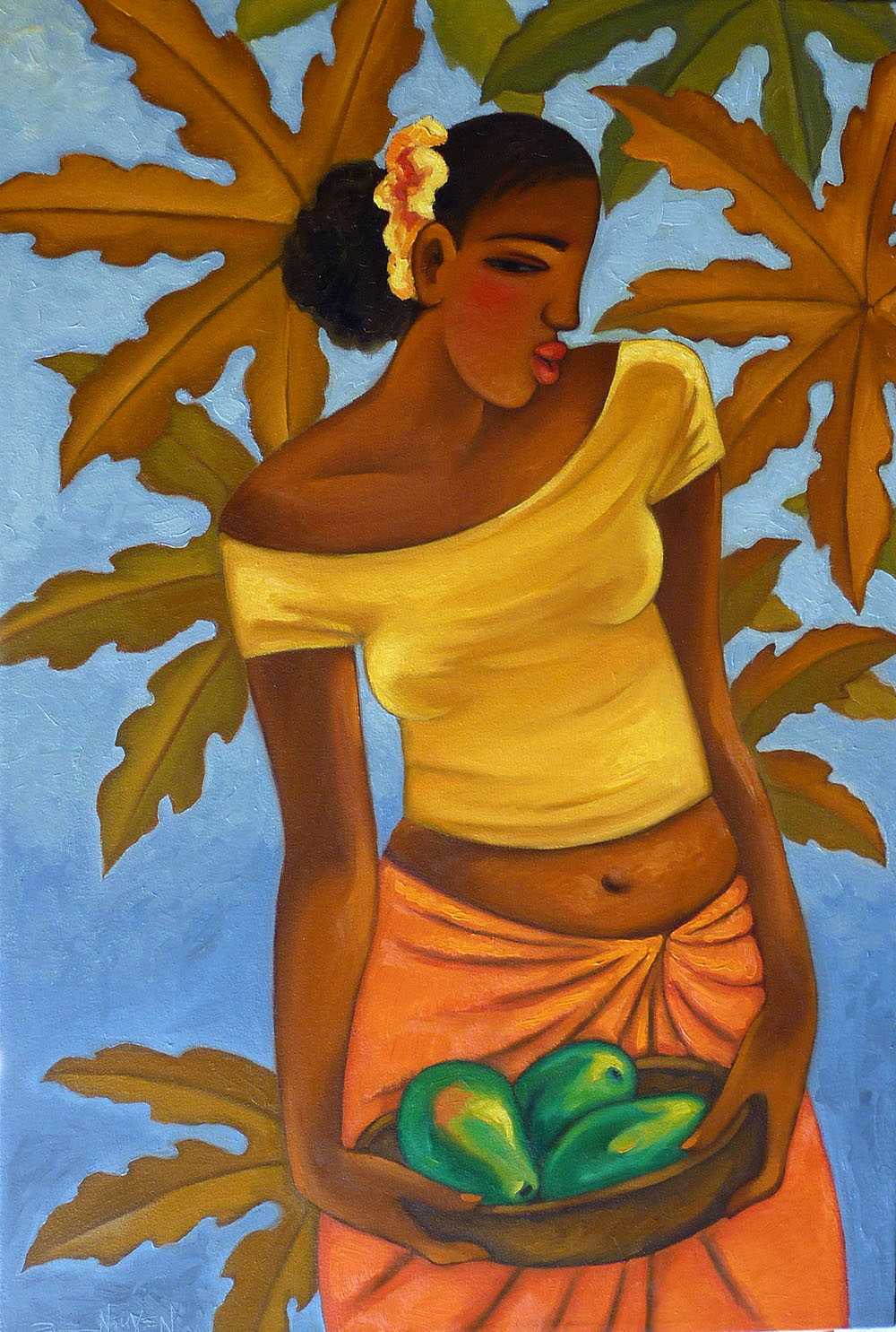 Green Papayas by Tim Nguyen