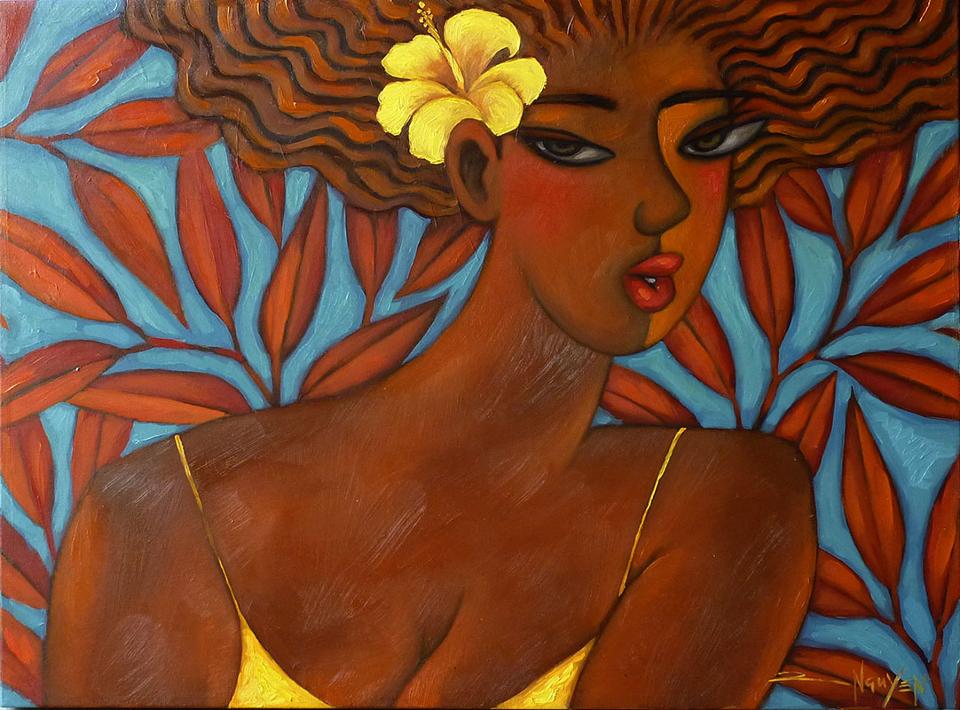 Yellow Hibiscus by Tim Nguyen